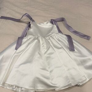 JJs House White and Lavender Kids Formal Dress